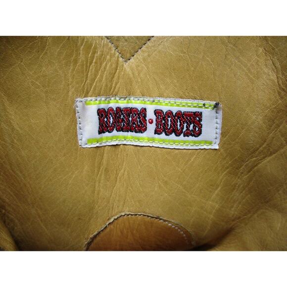 Rogers boots Western Cowboy Black Exotic print boot - size 10 - Picture 9 of 13